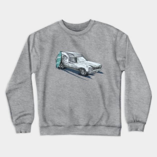 Surfing Van Crewneck Sweatshirt by Buy Custom Things
